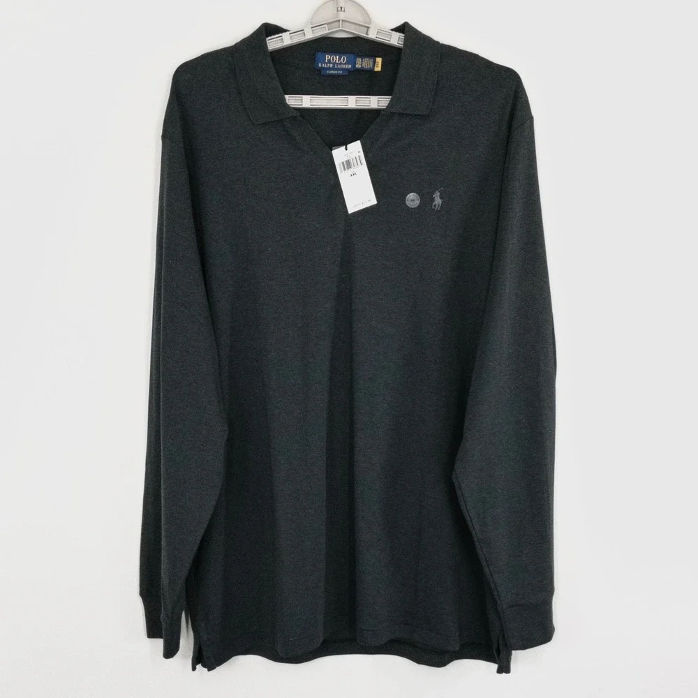 Polo Ralph Lauren Men's XXL Soft Cotton Long Sleeve Polo Shirt Classic Fit $115